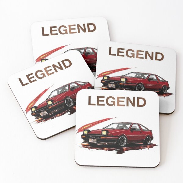 Item preview, AE86 Trueno Drift Car JDM Legend Illustration designed and sold by Northern Glow Art.
