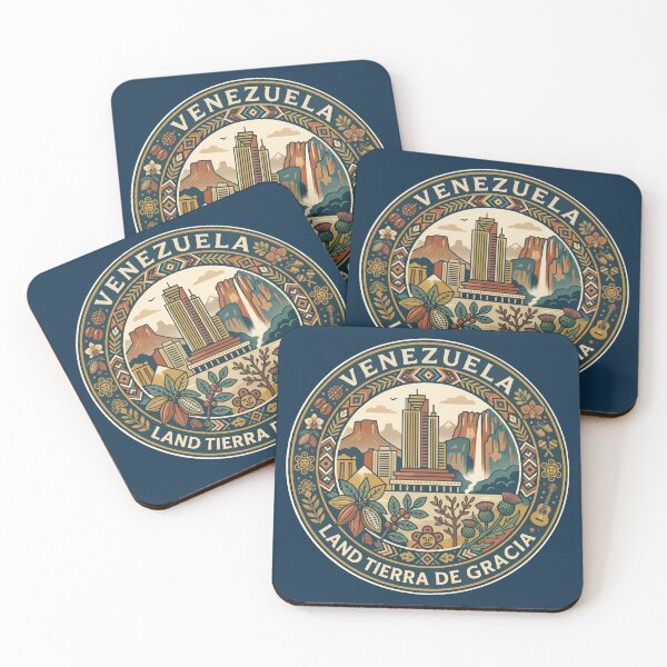 Item preview, Venezuela Illustration Travel Art Badge designed and sold by KrisSidDesigns.