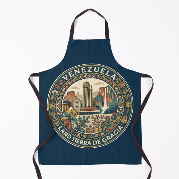 Item preview, Venezuela Illustration Travel Art Badge designed and sold by KrisSidDesigns.