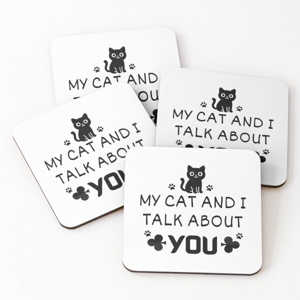 Item preview, My Cat And I Talk About You Funny Cat Lover Quote T-Shirt | Cat Mom Dad Gift Tee designed and sold by EvercrestStudio.