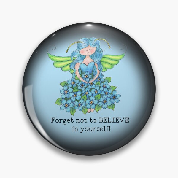 Item preview, Forget- me-not Fairy magic inspirational quote designed and sold by TammaraW.