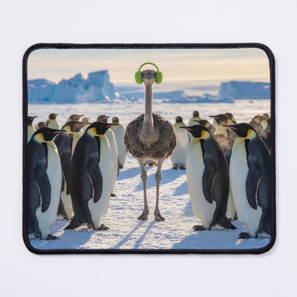 Item preview, Emperor Penguins Welcome an Unexpected Visitor designed and sold by Tridentulus.