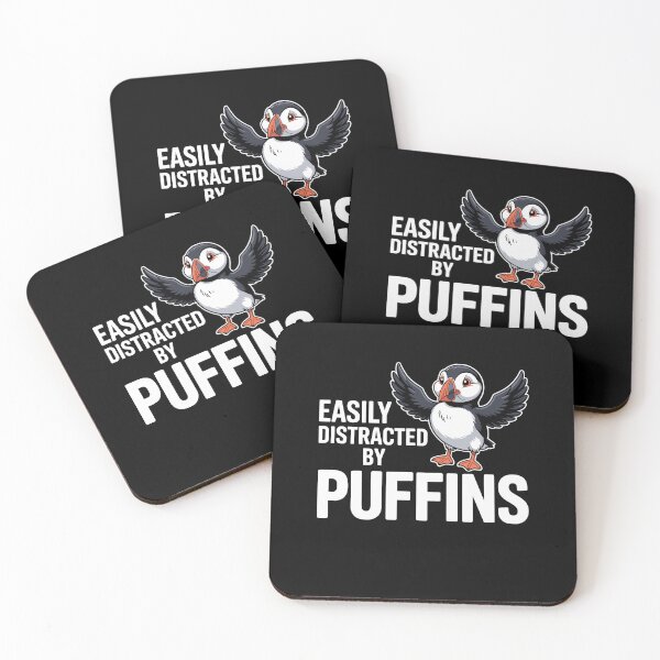 Item preview, Easily Distracted By Puffins Funny Puffin Lover Bird Watching designed and sold by yoddel.