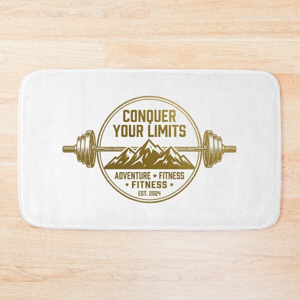 Item preview, Conquer Your Limits Gym Fitness Workout Motivational Design designed and sold by JeevanStickers.