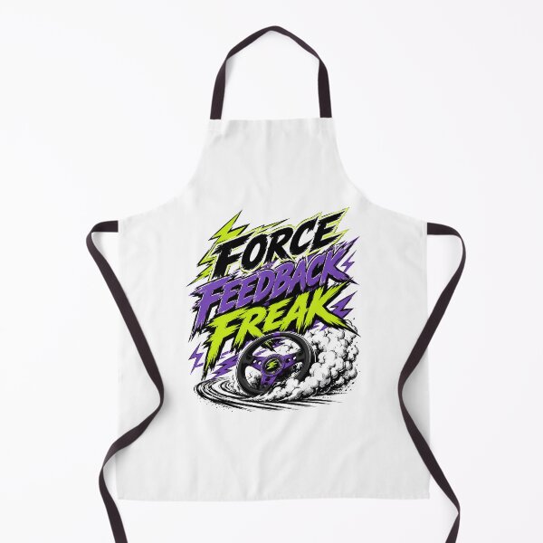 Item preview, Force Feedback Freak Aggressive Neon Sim Racing Steering Wheel designed and sold by Fenay Designs.