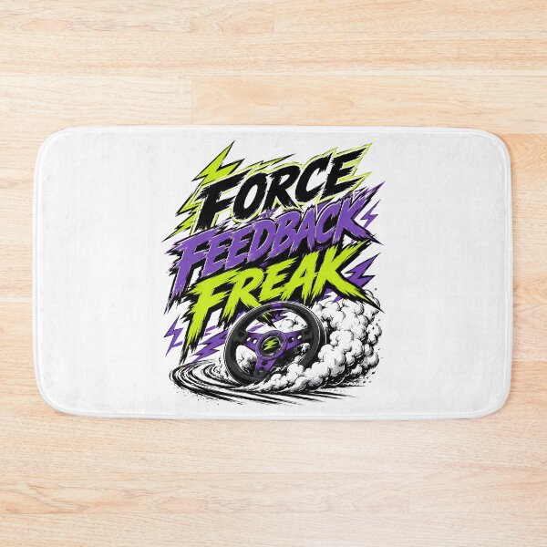 Item preview, Force Feedback Freak Aggressive Neon Sim Racing Steering Wheel designed and sold by Fenay Designs.