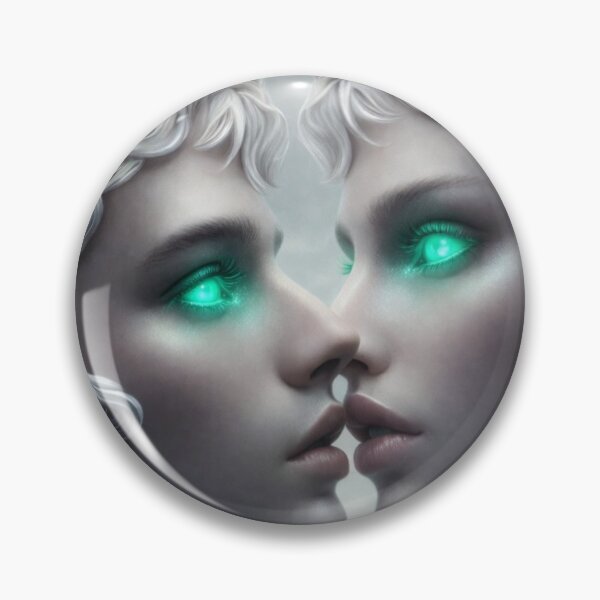 Item preview, Ethereal Soulmates | Twin Gay Angels | Glowing Eyes MLM Fantasy designed and sold by IRON SIREN.
