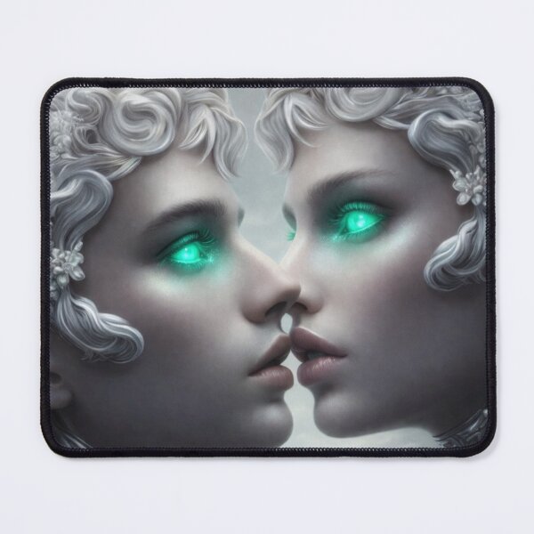 Item preview, Ethereal Soulmates | Twin Gay Angels | Glowing Eyes MLM Fantasy designed and sold by IRON SIREN.