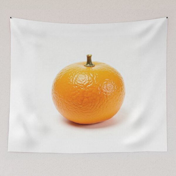 Item preview, Single Fresh Orange Fruit with Stem designed and sold by profustock.