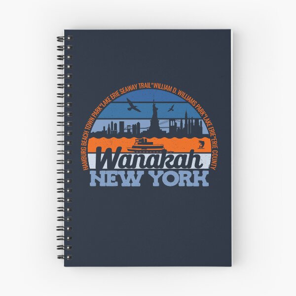 Item preview, Wanakah New York Sunset Retro Vintage Local Pride Logo designed and sold by CRHPOD20.