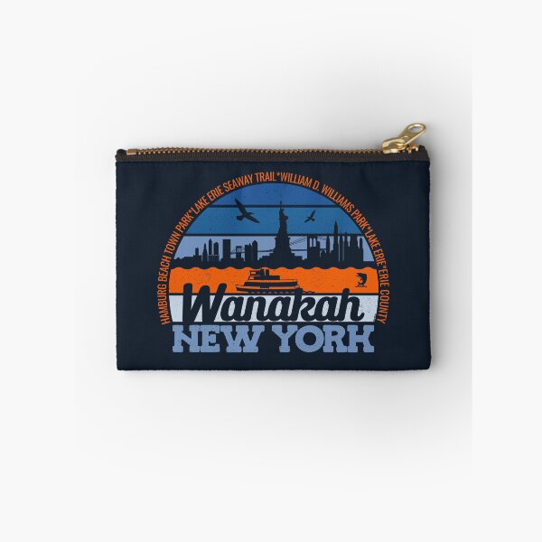 Item preview, Wanakah New York Sunset Retro Vintage Local Pride Logo designed and sold by CRHPOD20.