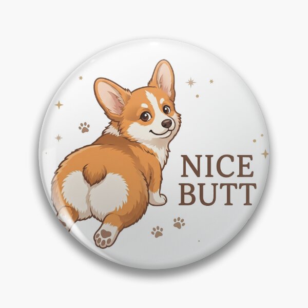 Item preview, Nice Butt Corgi — Funny Dog Sploot Illustration designed and sold by fangirl92.