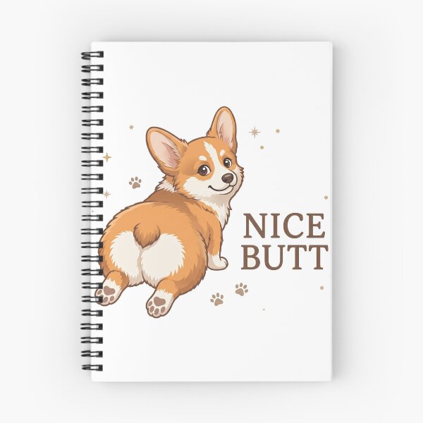 Item preview, Nice Butt Corgi — Funny Dog Sploot Illustration designed and sold by fangirl92.