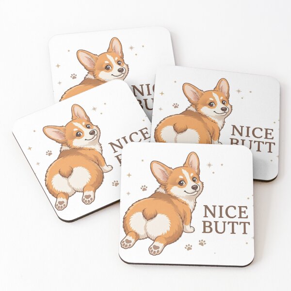 Item preview, Nice Butt Corgi — Funny Dog Sploot Illustration designed and sold by fangirl92.