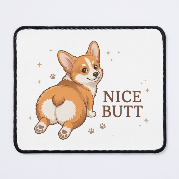 Item preview, Nice Butt Corgi — Funny Dog Sploot Illustration designed and sold by fangirl92.