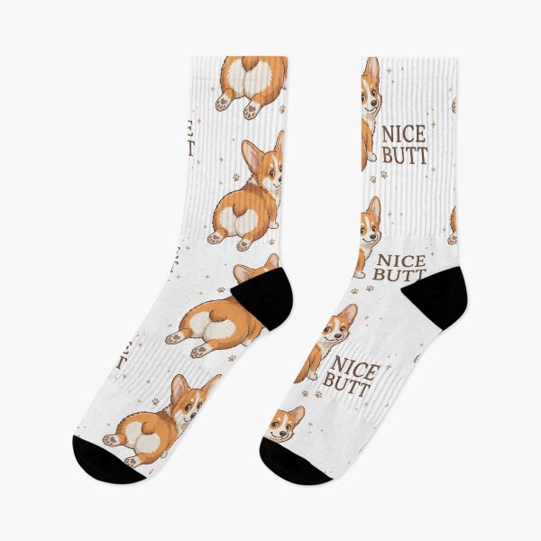Item preview, Nice Butt Corgi — Funny Dog Sploot Illustration designed and sold by fangirl92.