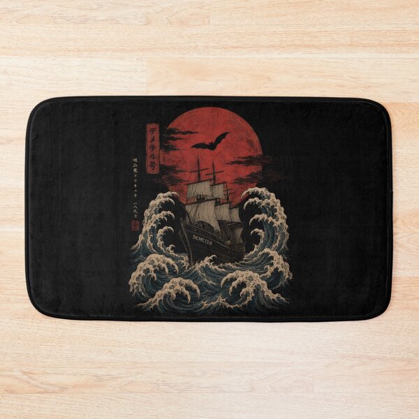 Item preview, Dracula Demeter Ship Japanese Great Wave Gothic Fantasy Art designed and sold by Fenay Designs.