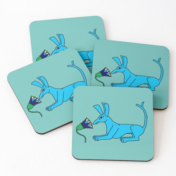 Item preview, Recumbent Set-Animal With Blue Lotus (Turquoise) designed and sold by Lord of the Oasis Designs.