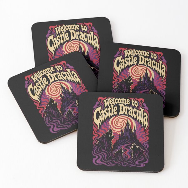 Item preview, Welcome to Castle Dracula Vintage Psychedelic Horror Art designed and sold by Fenay Designs.
