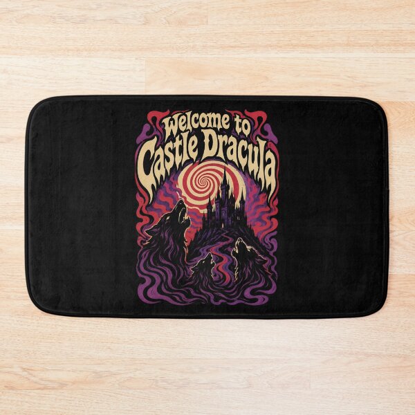Item preview, Welcome to Castle Dracula Vintage Psychedelic Horror Art designed and sold by Fenay Designs.