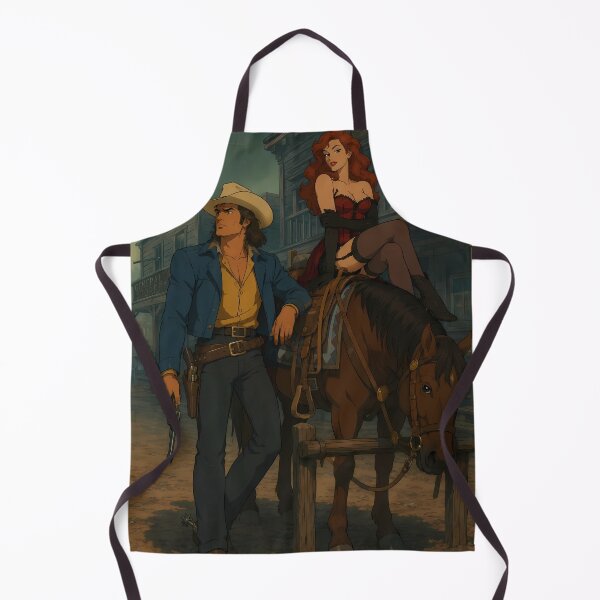 Item preview, Wild West Outlaws – Vintage Cowboy Anime Western Art designed and sold by  Hollow Moon Studios..