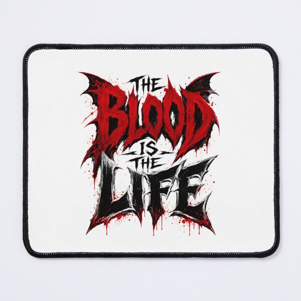 Item preview, The Blood Is The Life Dracula Heavy Metal Gothic Text Art designed and sold by Fenay Designs.