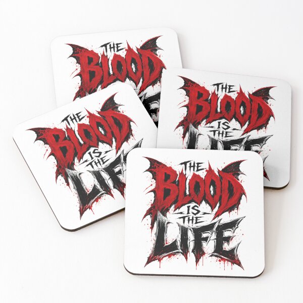 Item preview, The Blood Is The Life Dracula Heavy Metal Gothic Text Art designed and sold by Fenay Designs.