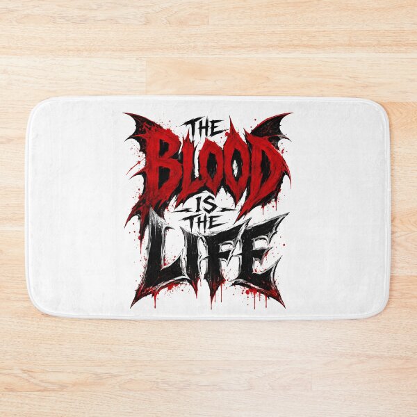 Item preview, The Blood Is The Life Dracula Heavy Metal Gothic Text Art designed and sold by Fenay Designs.