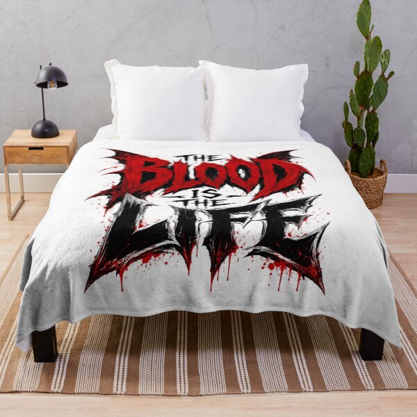 Item preview, The Blood Is The Life Dracula Heavy Metal Gothic Text Art designed and sold by Fenay Designs.