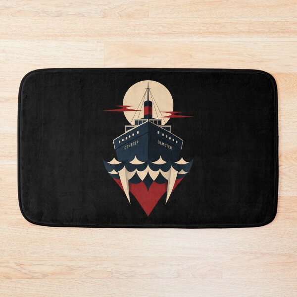 Item preview, Dracula Demeter Vampire Fangs Ship Art Deco Horror Graphic designed and sold by Fenay Designs.
