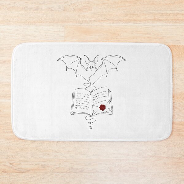 Item preview, Dracula Minimalist Line Art Bat Open Book Gothic Graphic designed and sold by Fenay Designs.