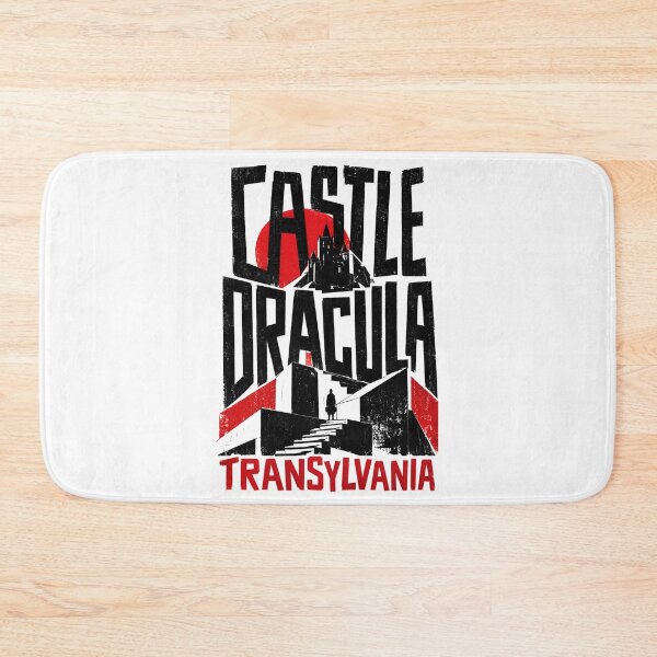 Item preview, Castle Dracula Transylvania Gothic Stencil Horror Poster Art designed and sold by Fenay Designs.