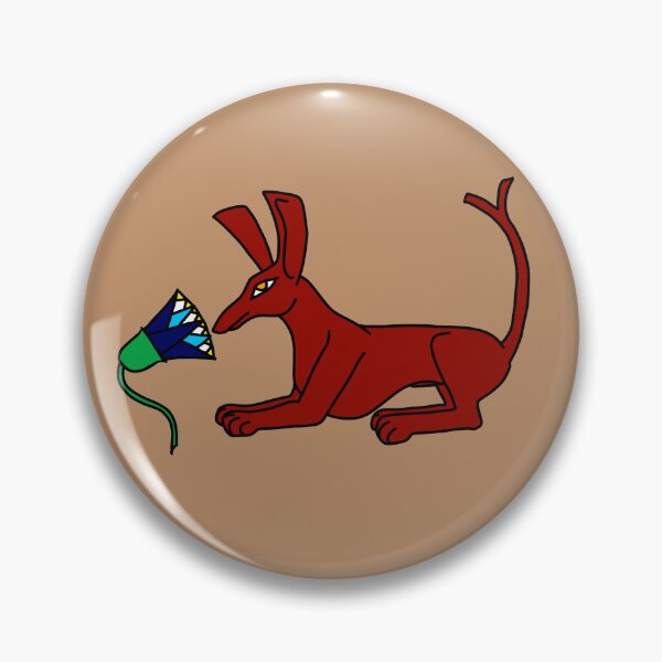 Item preview, Recumbent Set-Animal With Blue Lotus (Red) designed and sold by Lord of the Oasis Designs.