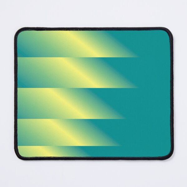 Item preview, Teal-Yellow Stripes Minimalistic Design designed and sold by IntelliMindDesigns.