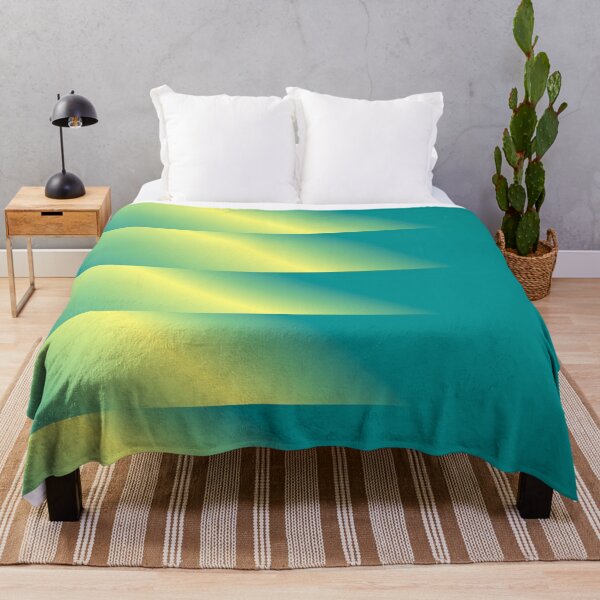 Item preview, Teal-Yellow Stripes Minimalistic Design designed and sold by IntelliMindDesigns.