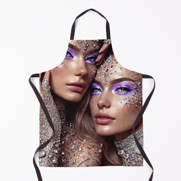 Item preview, Crystal Glam Sapphic | Rhinestone WLW Portrait | Disco Glitter Love designed and sold by IRON SIREN.