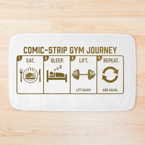 Item preview, Comic Strip Gym Journey Fitness Workout Motivational Design designed and sold by JeevanStickers.