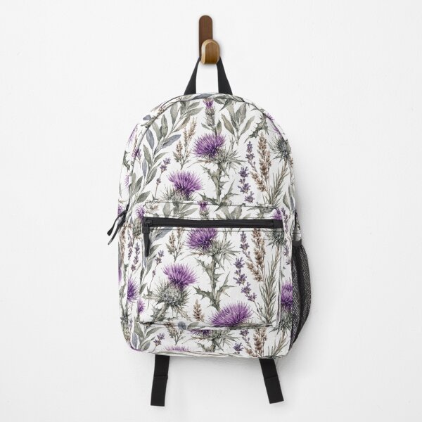 Item preview, Thistle Wild Herb Watercolor Botanical Seamless Pattern designed and sold by Inkworksbyshery.