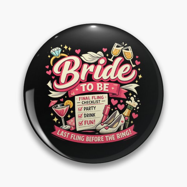 Item preview, Bride To Be Final Fling Checklist - Funny Bachelorette Party Celebration designed and sold by SidTastic .