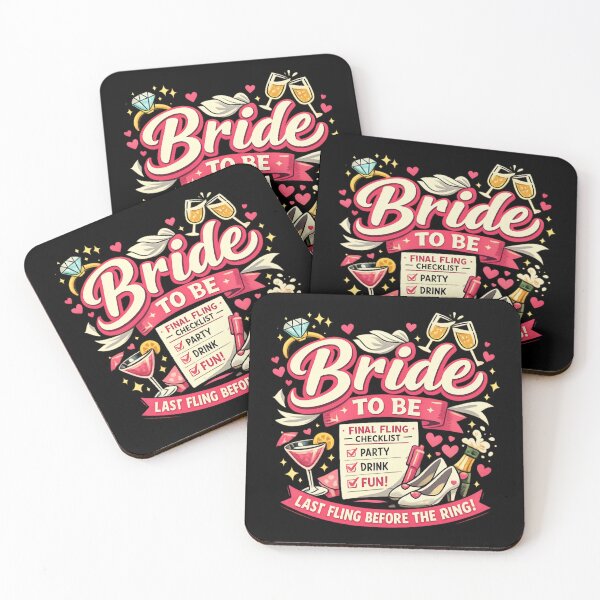 Item preview, Bride To Be Final Fling Checklist - Funny Bachelorette Party Celebration designed and sold by SidTastic .