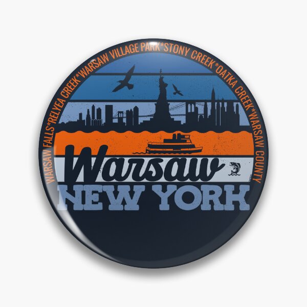 Item preview, Warsaw New York Sunset Retro Vintage Local Pride Logo designed and sold by CRHPOD20.