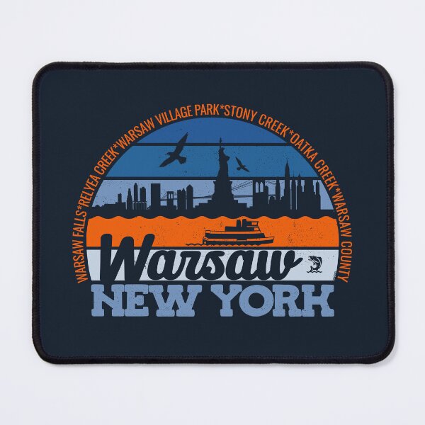 Item preview, Warsaw New York Sunset Retro Vintage Local Pride Logo designed and sold by CRHPOD20.