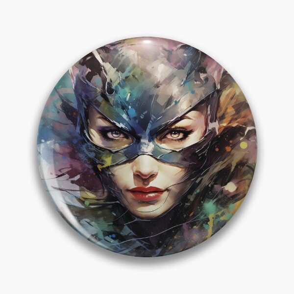Item preview, Catwoman Watercolor Portrait - Artwork designed and sold by StudioSand.
