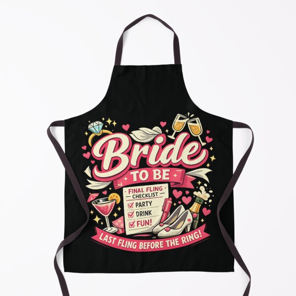 Item preview, Bride To Be Final Fling Checklist - Funny Bachelorette Party Celebration designed and sold by SidTastic .