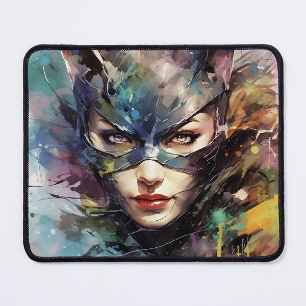 Item preview, Catwoman Watercolor Portrait - Artwork designed and sold by StudioSand.