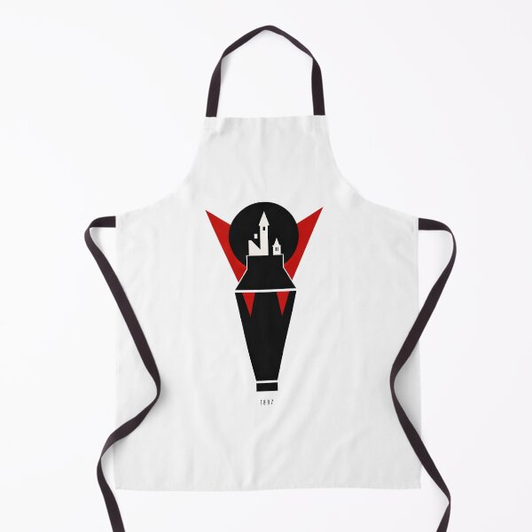 Item preview, Minimalist Abstract Dracula 1897 Vampire Fangs Castle Poster designed and sold by Fenay Designs.