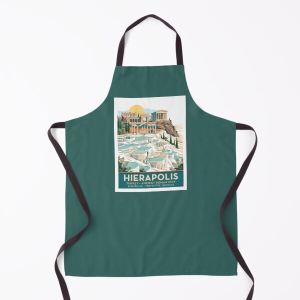 Item preview, Pamukkale Hierapolis Vintage Travel Poster Roman Ruins designed and sold by RetroRewind Studio.