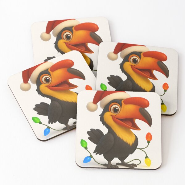 Item preview, Christmas Knobbed Hornbill designed and sold by Sillytoe.