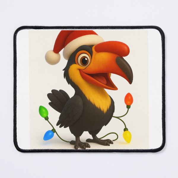Item preview, Christmas Knobbed Hornbill designed and sold by Sillytoe.