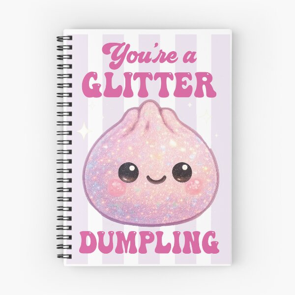 Item preview, You Are a Glitter Dumpling – Pearl Pink Kawaii Squishy Design designed and sold by EmeraldeaArt.